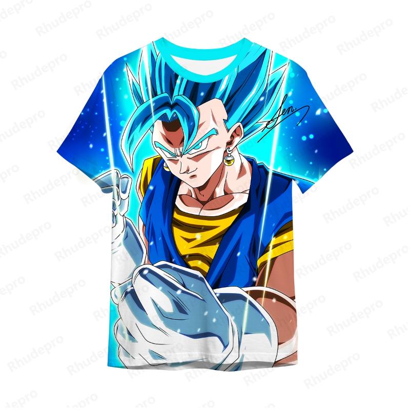 T-shirt Men Men's Children's Tops Dragon Ball New Shirts Fashion Summer Hip Hop Clothing Streetwear Goku Short Sleeve Y2k