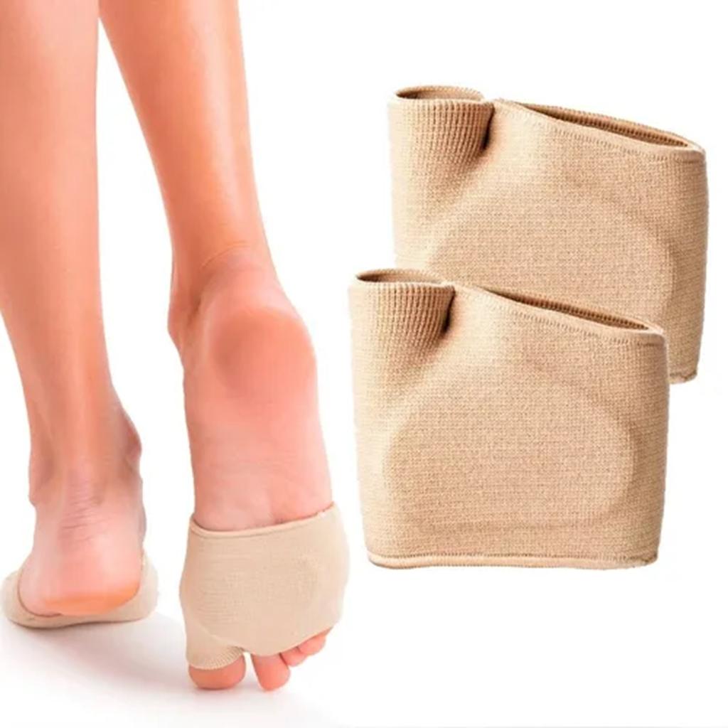 1 Pair Metatarsal Pads Bunions Pads Cushions Soft Thicken Bunion Relief Sleeves for Women and Men Skin Color