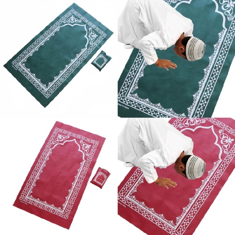 Islamitisch Gebedskleed Bloemenpatroon Lichtgewicht Moslims Biddend Kleed Comfortabel met Opbergtas Voor Langdurig Knielen