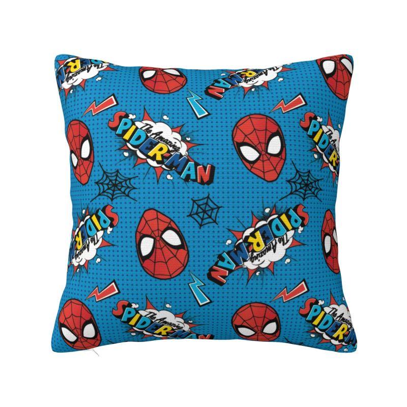 Custom Spiderman Superhero Cartoon Modern Pillow Cover Cushions Cover for Sofa