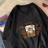 Coffee Doesnt Have To Work Hard Women TShirts Cartoon Prints Short Sleeve T Shirts Round Neck Soft Tops Summer Casual Clothing