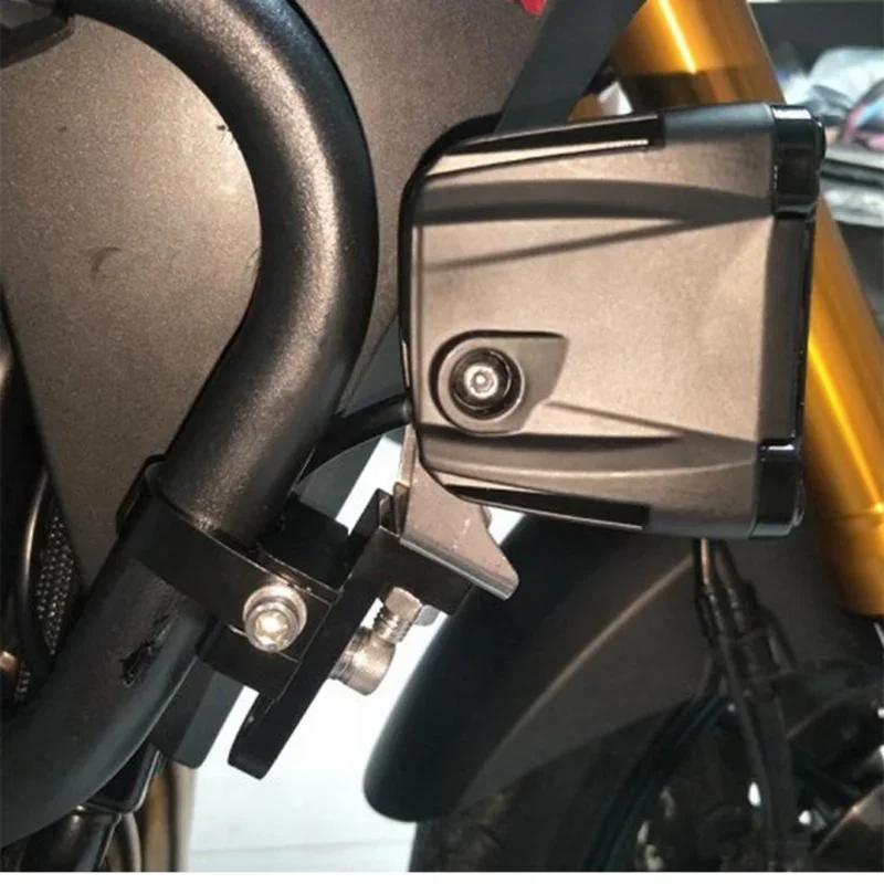 Motorcycle Auxiliary Led Lights Bracket Spotlight Headlight Fog Driving Lights Bracket Bike Fronnt Fork Bracket Clamp Fixation