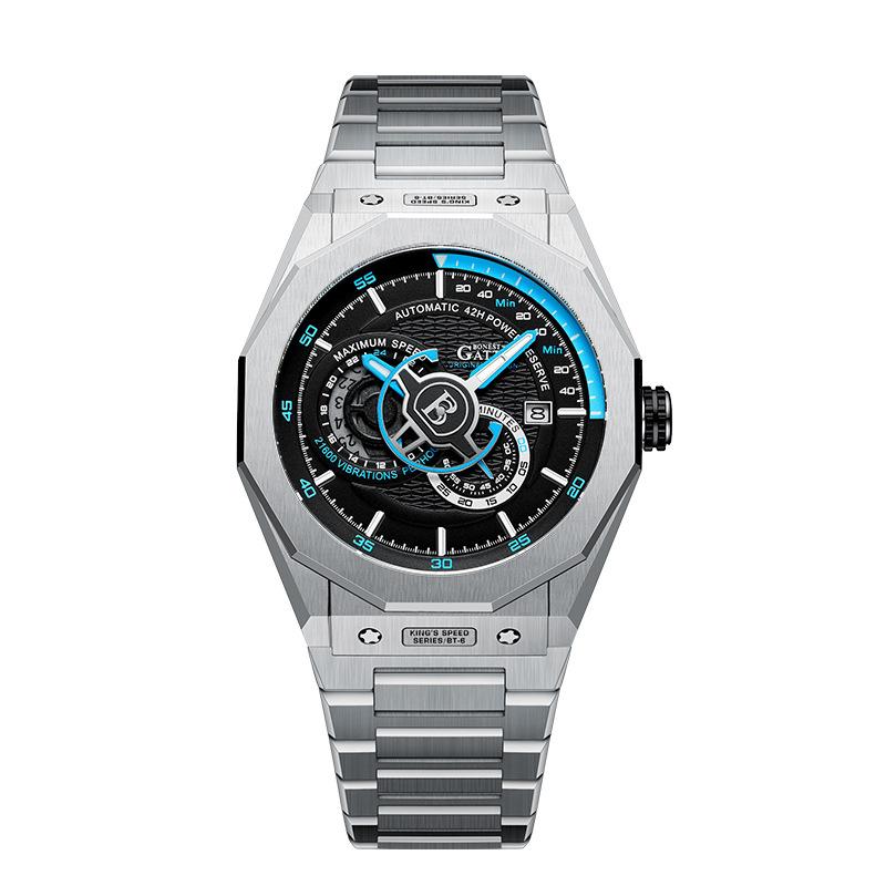 Bonest Gatti Watches Business, im Dunkeln leuchtende mechanische Uhr, wasserdichte Luxusuhr