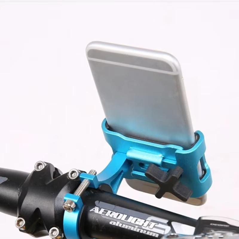 360 Rotate Aluminum Alloy Motorcycle Bicycle Phone Holder Anti-slip Bracket Support GPS Clip Bike Phone Stand for Phone