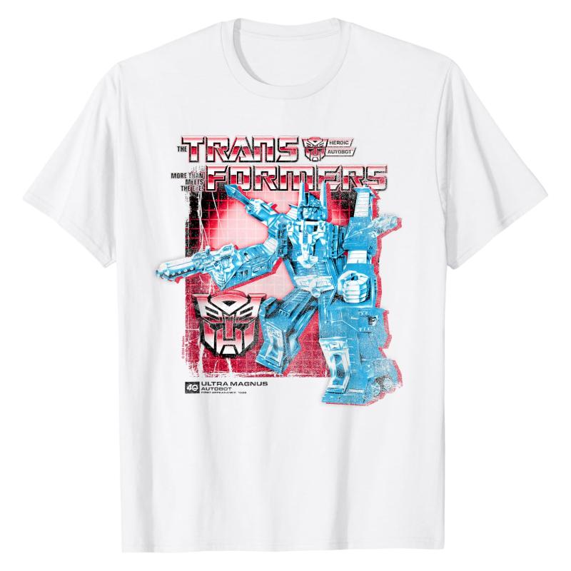 Ultra Magnus Autobot Transformers TShirt Classic Robot Graphic Print 100 Cotton Crew Neck Oversized Casual Street Fashion Tops