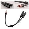 1 Male To 2 Female Car AM FM Radio Antenna Splitter Adapter Extension Cable 19in Y Adapter Connector for Car Truck SUV