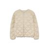 MLB Solid Color Zip Round Neck Long Sleeve Jacket Men Jackets Light-Beige 3LDJB0536-43BGL