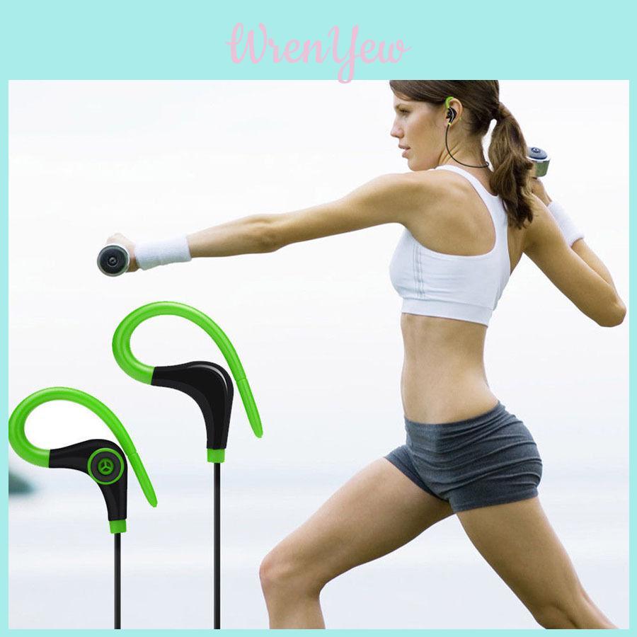 Universal Bluetooth 41 Wireless Stereo Earphone Earbuds With Ergonomic Ear Hook And Noise Cancellation For Sports And Travel
