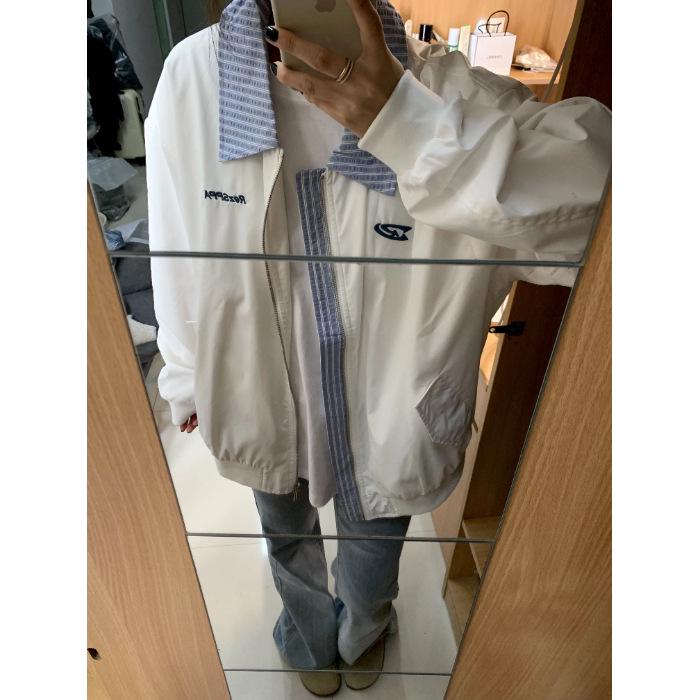

Korean Style Color Block Patchwork Stripe Women s Winter Puffer Jacket - Trendy, Versatile, Faux Two-Piece Design 2XL