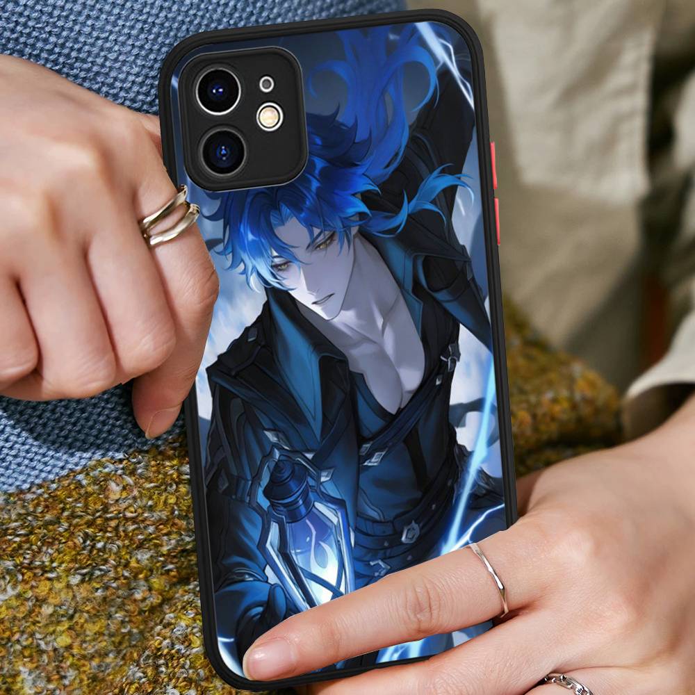 

Genshin Impact Flins Phone Case For IPhone 16 15 14 Plus 15 13 12 11 Pro Max X XS MAX Matte Cover iphone 16 plus