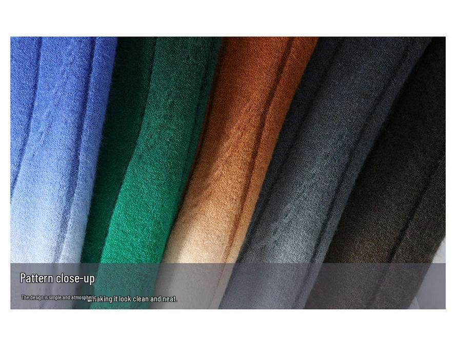 2025 Autumn/Winter Men's Casual Long Sleeve Knit Sweater