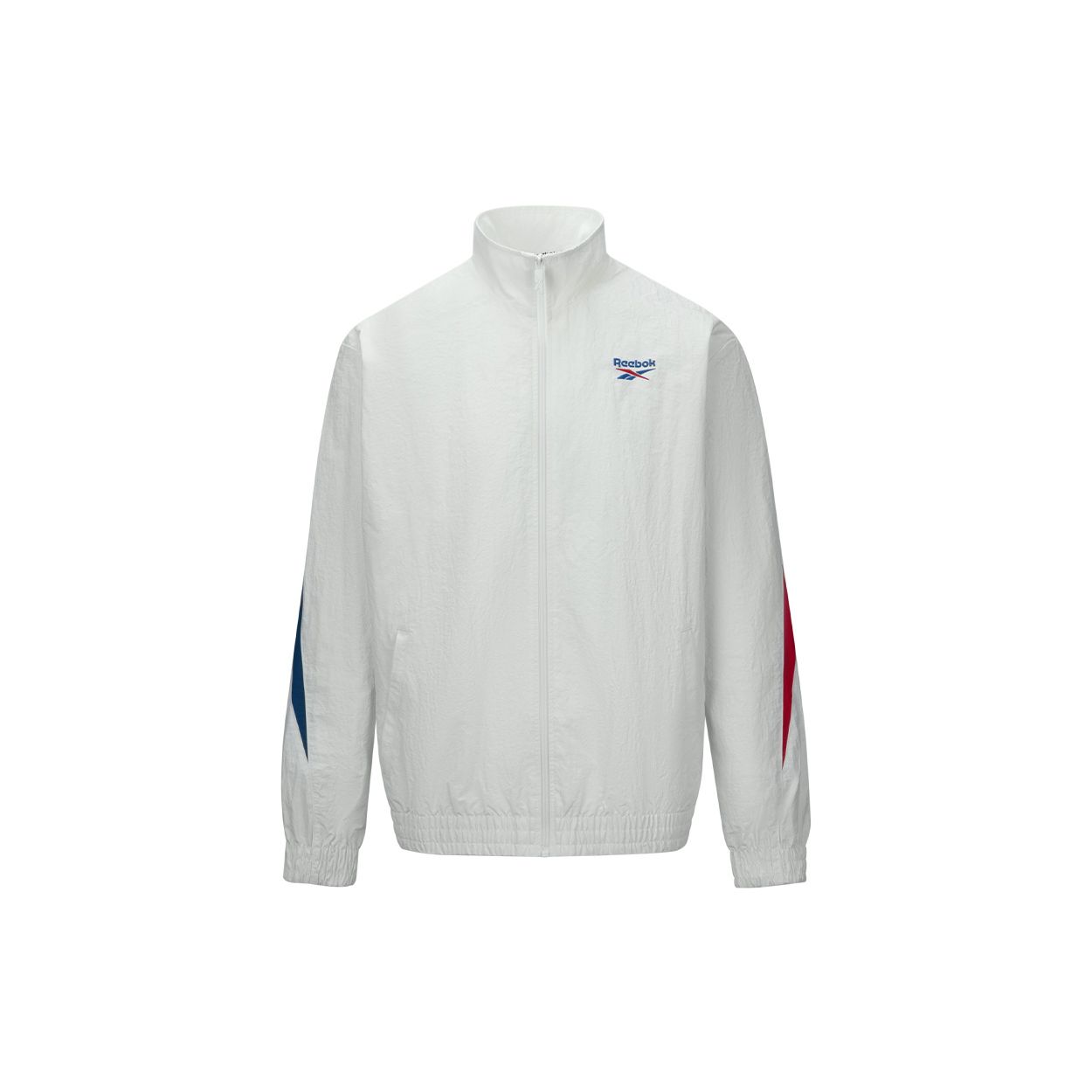 

Куртка Reebok с логотипом, цветной блок, повседневная, тканая, в стиле ретро, со стойкой, унисекс, белая 24SRM101UGW0 S