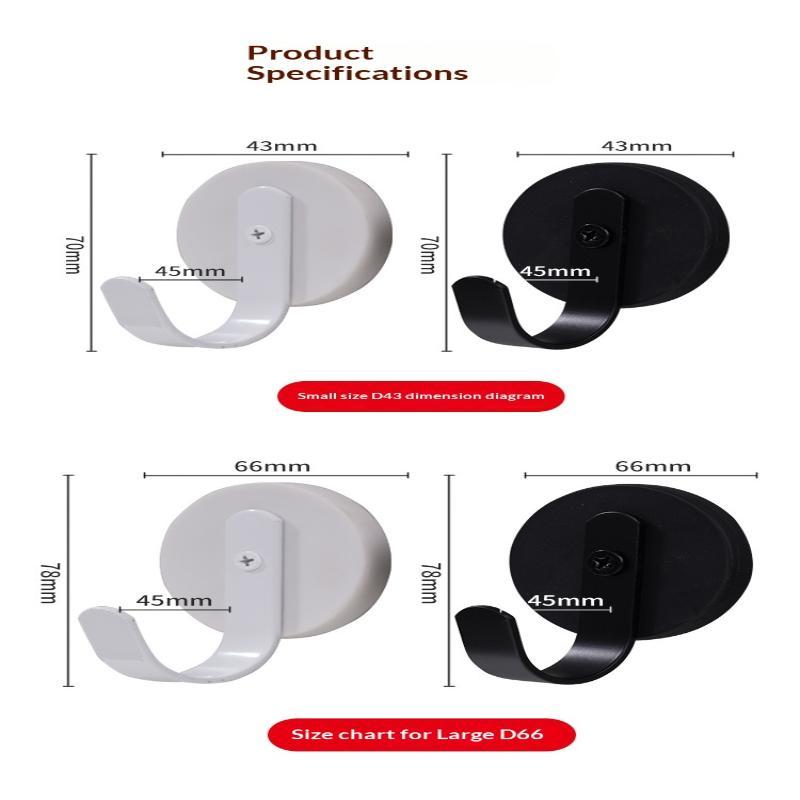 Magnetic Wall Hooks With No Drill Strong Grip And Scratch Free Design Perfect For Home Kitchen Hanging Towels Bags
