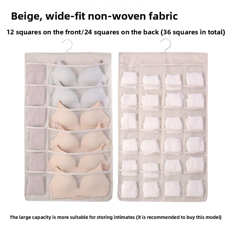 Underwear Organizer Wall Hanging With Nonwoven Fabric For Bedroom Storage