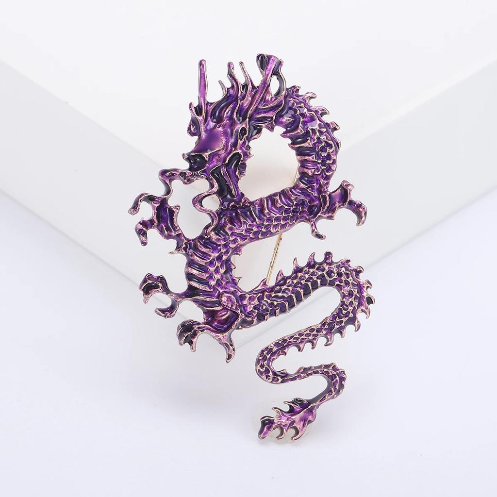Emaille Chinesische Drachen Broschen für Männer Drachen Pins Event Party Neue Luxus Geschenke Rucksack Dekoration Schmuck Kleidung Accessoires