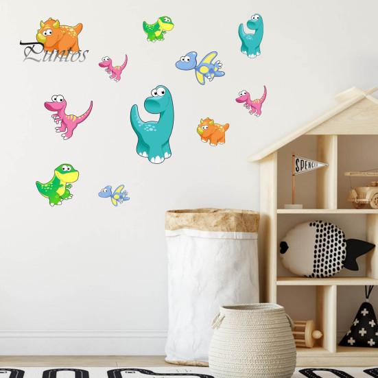 Easy to Apply Wall Graphics for Home Luminous Cartoon Dinosaur Sticker, Self-Adhesive Decorative Indoor And Outdoor Decorations Waterproof PVC Decals