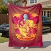 1pc Gryffindor Lion Shield Outdoor Flannel Throw Blanket All Season Soft Warmth,Home Decor 1031252