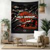Harleydavidson Motorcycles Custom Your Name Wall Decor Tapestry Art For Pet Memorial Birthdaywedding Party Backdrop Family Gift
