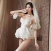 Bridal Lingerie Nightclub Dress - Tempting Wedding Princess Role Play Outfit