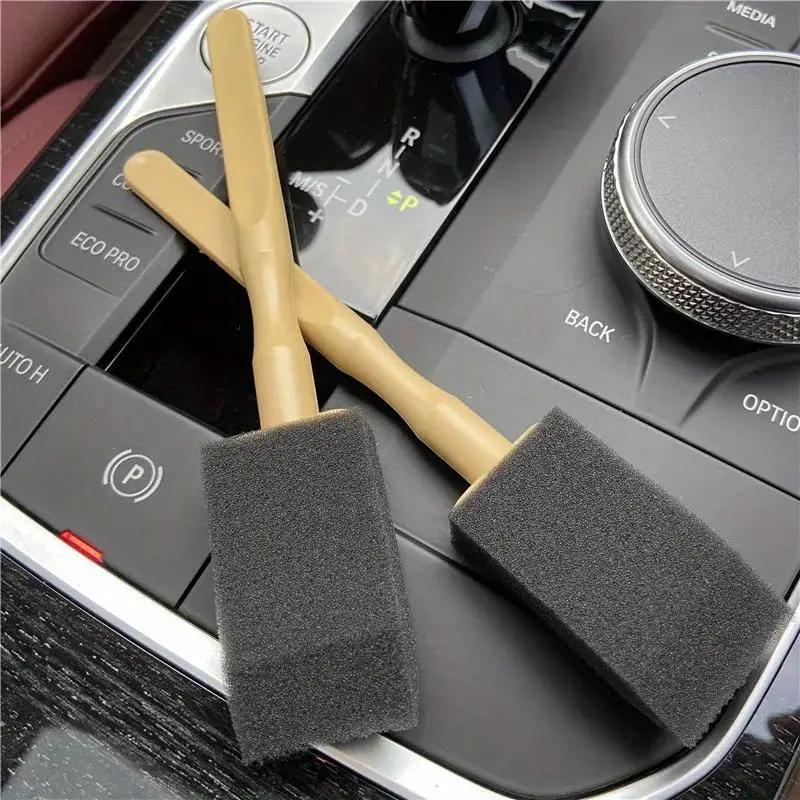 Car Air Outlet Sponge Cleaning Brush Interior Detailing Dust Removal Brushes Conditioner Grille Cleaner Brush Auto Accessories
