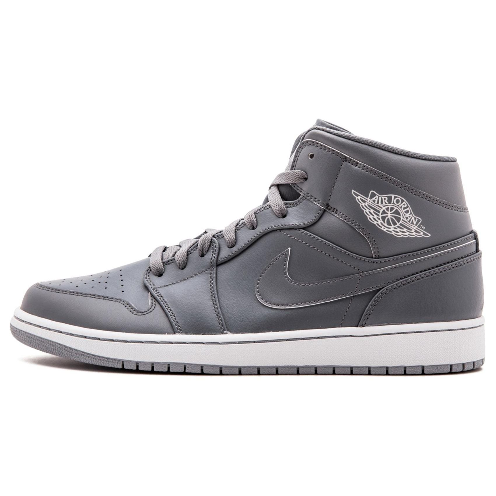 

Мужские кроссовки Air Jordan 1 Mid Cool Grey Cool-Gry-White-Wolf-Grey 554724-031