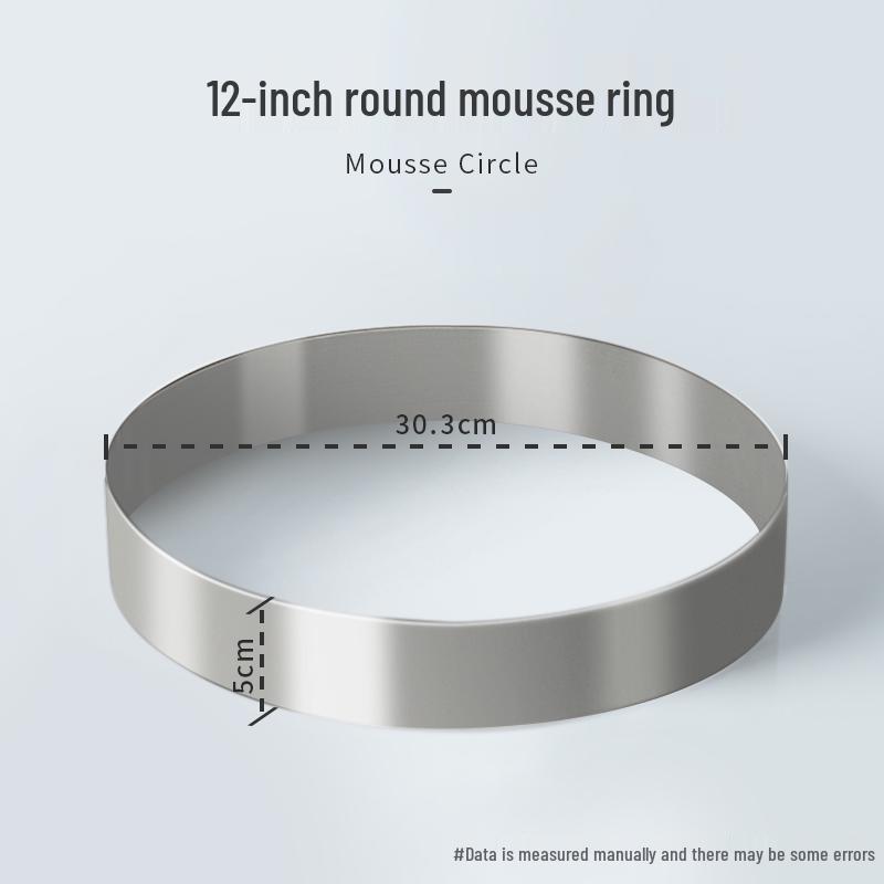 Round Square Heart-Shaped Mousse & Tower Ring, 4-10 Inch, Stainless Steel Baking Mold.