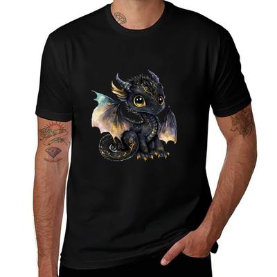 Little Cute Dragon TShirt All Match Basic Short Sleeve Top