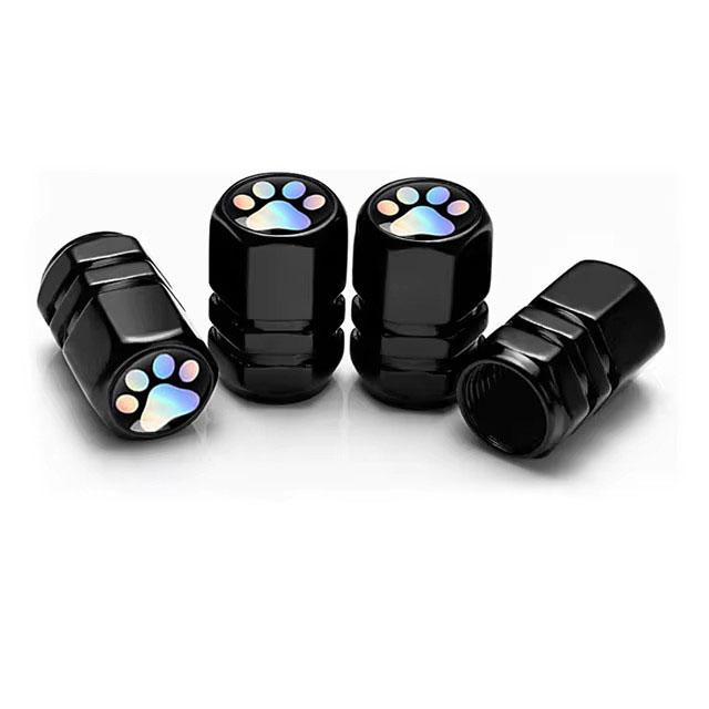 4pcs Aluminum Alloy Car Wheel Tire Valve Caps Tyre Rim Stem Covers Dustproof Tire Cap For Honda Toyota Seat VW Ford Accessories BT1