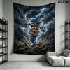 Tazmanian Devil Wall Tapestry Aesthetic Wall Hanging Printed Fabric Blanket Decorative Tapestries for Bedroom Living Room Home Decor