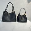 2025 New leather women's bag fashion classic woven bag butterfly buckle parachute shoulder oblique span bag