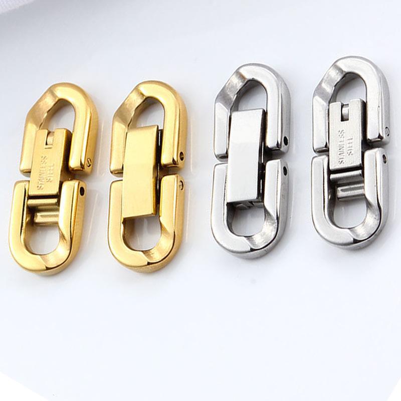 Diy Jewelry Accessories Stainless Steel 304 Jewelry Buckle, Titanium Steel Chain Button, Watch Connection U Grain