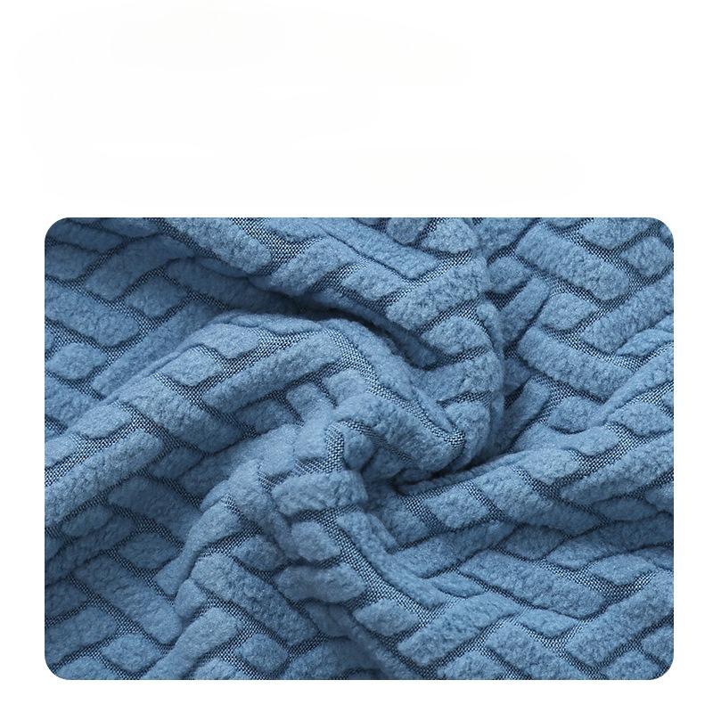 High-elasticity Checkered Backrest Chair Cover Anti-cat Scratch Simple Modern Spring Autumn Thickened Dining Table Chair Cover