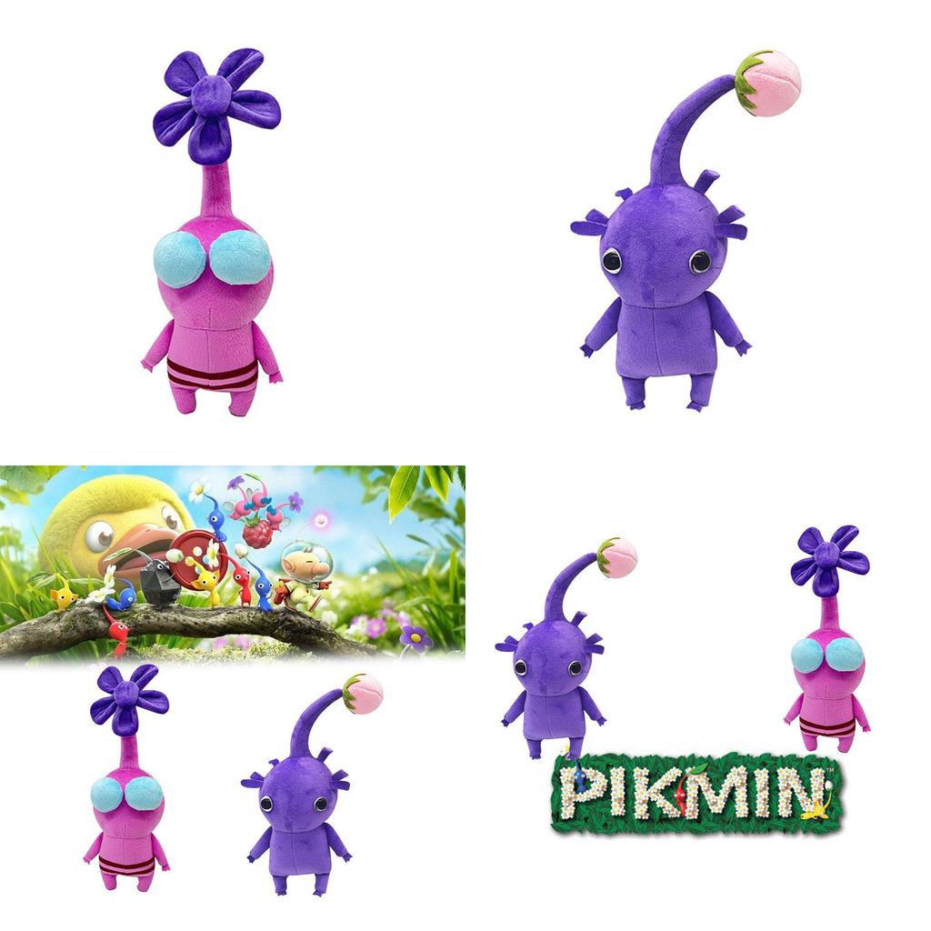 Peluche Pikmin de Hielo All Star Suave y Acogedor Juguete Para Niños 30cm Rosa
