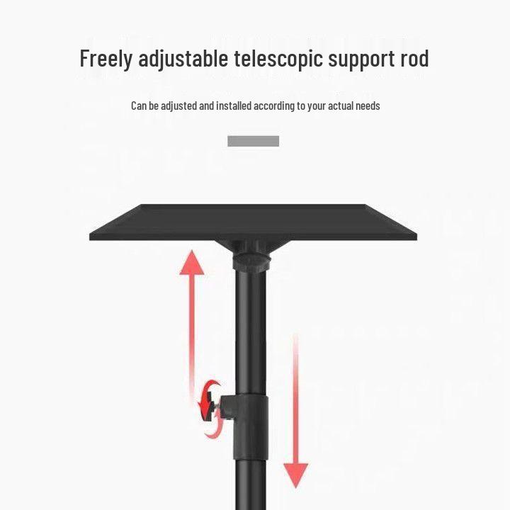 Foldable Portable Tripod Projector Stand with Pan-Tilt Bedside Tray