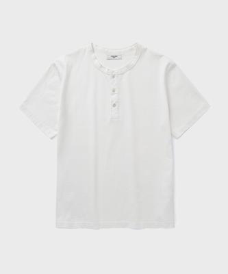 Yunionbeullu Craft Henley T-Shirt [Off White]