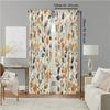 Set Of 2 Versatile Polyester Transparent Curtains Home Decoration Rose Leaf Pattern Use Bedrooms Living Rooms Made Room Window Treatment