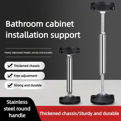 Support de Support pour Armoire de Salle de Bain Armoire Suspendue Tige de Support de Levage Outil Auxiliaire d'Installation pour Armoire Miroir de Salle de Bain Comptoir