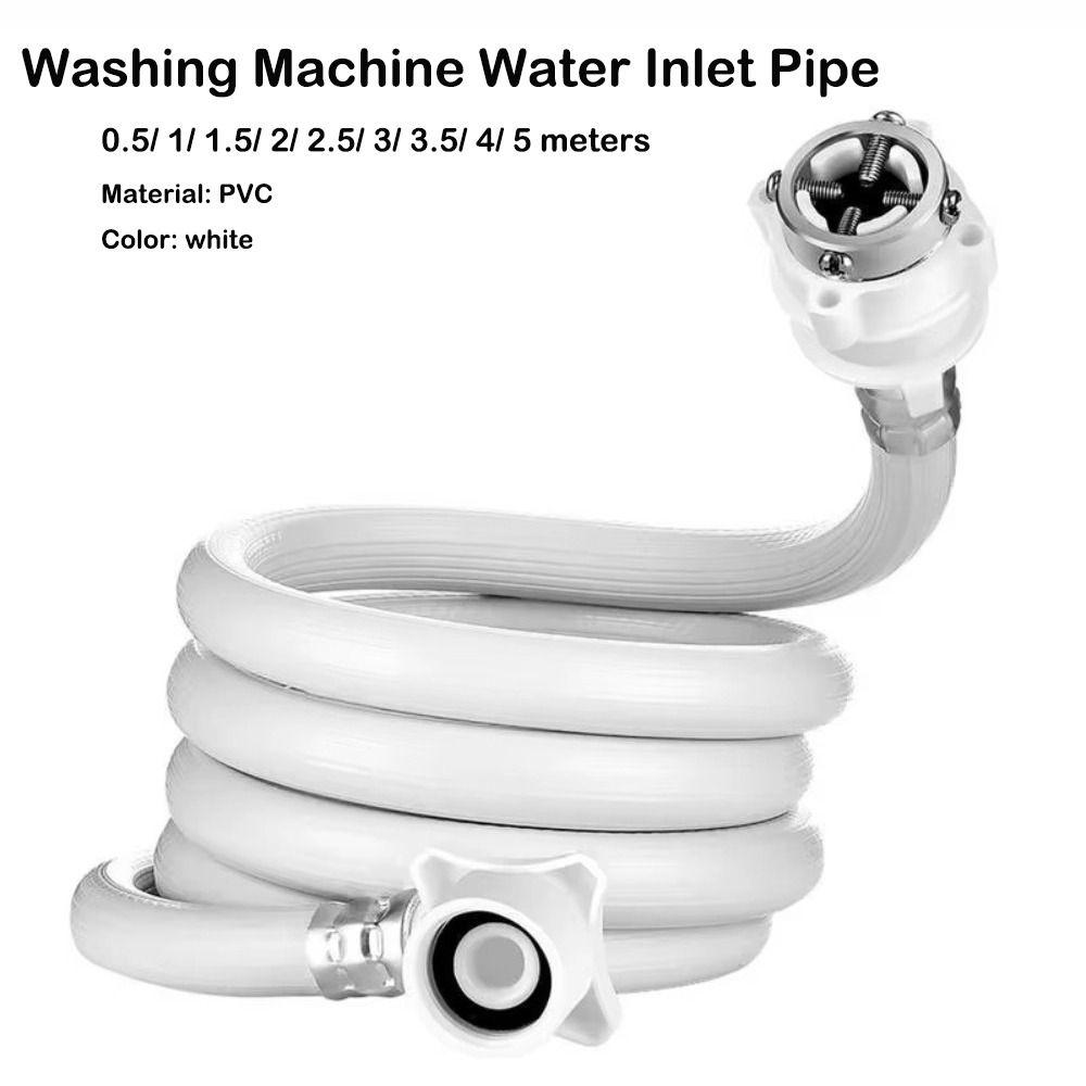 

Portable Washing Machine Hose PVC Water Pipe Universal Extension Tube Faucet 1m