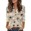 Camisas de Manga 3/4 Heley para Mujer Moda Verano Blusas Ropa para Vacaciones en la Playa