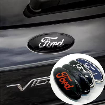 125mm 143mm 175mm 225mm For Focus Fiesta Ranger Mondeo S-MAX Kuga Car Logo Badge Hood Rear Trunk Emblem Sticker Accessories