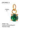 Elegant Gold December Birthstone Pendant Charm Fashion Jewelry Accessories for Women