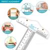 6 Inches Acrylic Clear T-Square Ruler for Crafting Drafting Layout Work Art Framing &Drafting Scrapbooking Crafting Tool