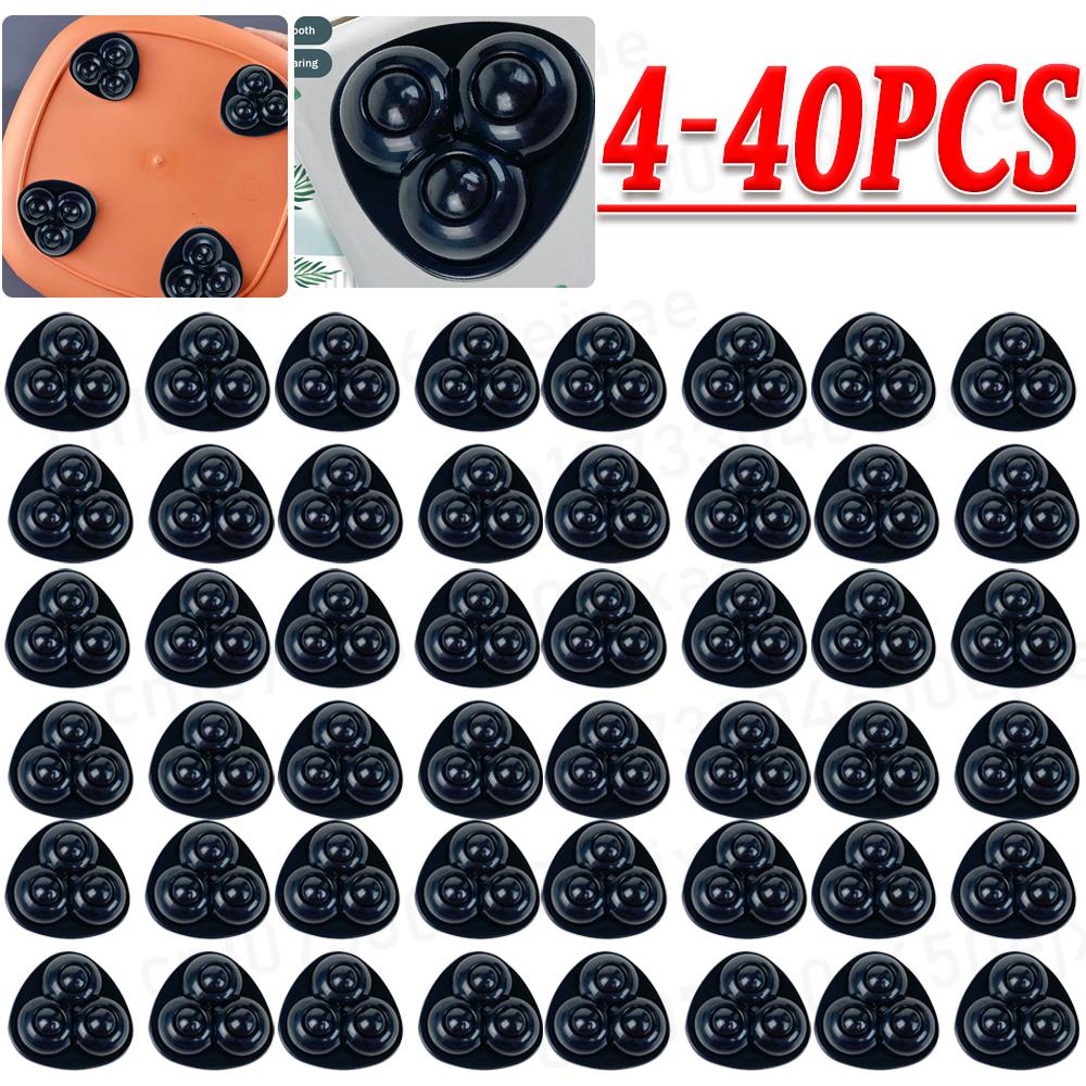 4-40pcs For Furniture Stainless Steel 360 Degree Roller Self Adhesive Furniture Caster Home Strong Load-bearing Universal Wheel