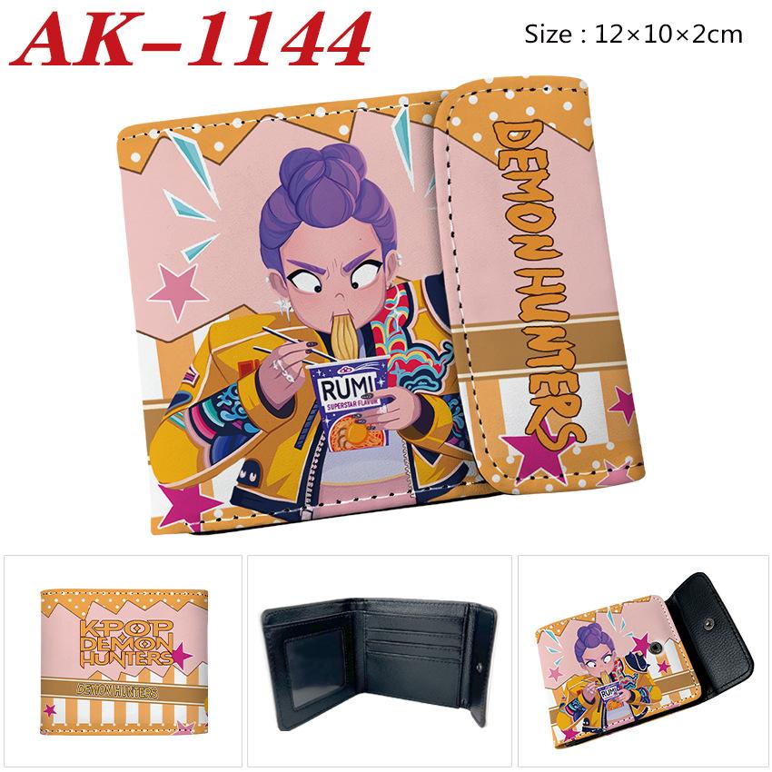 Anime Cartoon Rumi Zoey Demon Hunters PU Leather Wallet Card Bag Birthday Gift