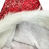 Shimmering Christmas Hat for Adult Kids Santa  Caps with Furry Trim Festival Costume Noel Hat Holiday Sequined Hat