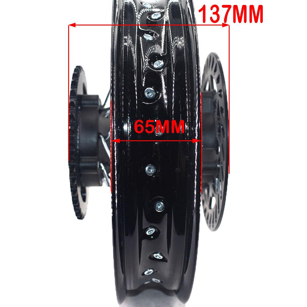 Aluminiumlegierung 1,85x12" Zoll Hinterradfelge Kreisrad mit Scheibenbremse Ritzel für KLX CRF Kayo BSE Dirt Pit Bike Motorrad