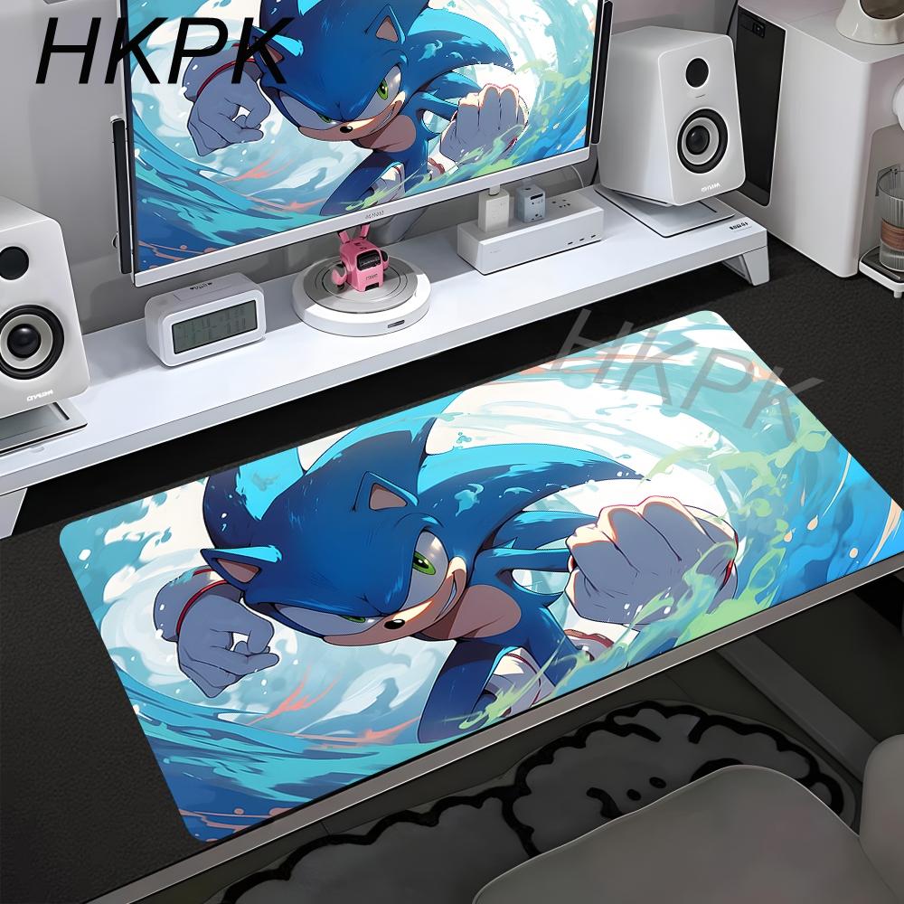 Anime Sonic The Hedgehog Mouse Mat Desk Mat With Pad Gaming Accessories Prime Gaming XXL Keyboard Pad Padding Mat