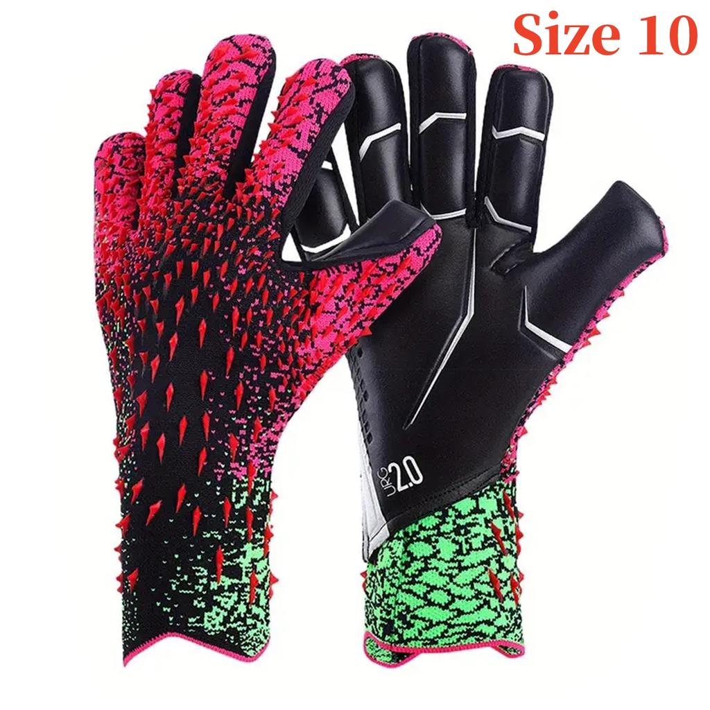 Kids Adults Football Goalkeeper Gloves Thickened Latex Professional Protection Non-Slip Soccer Goalie Goalkeeper Football Gloves