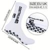 5 Pairs Non-slip Football Socks Breathable Wear-resistant Outdoor Sports Socks For Soccer, Rugby, Basketball, Running
