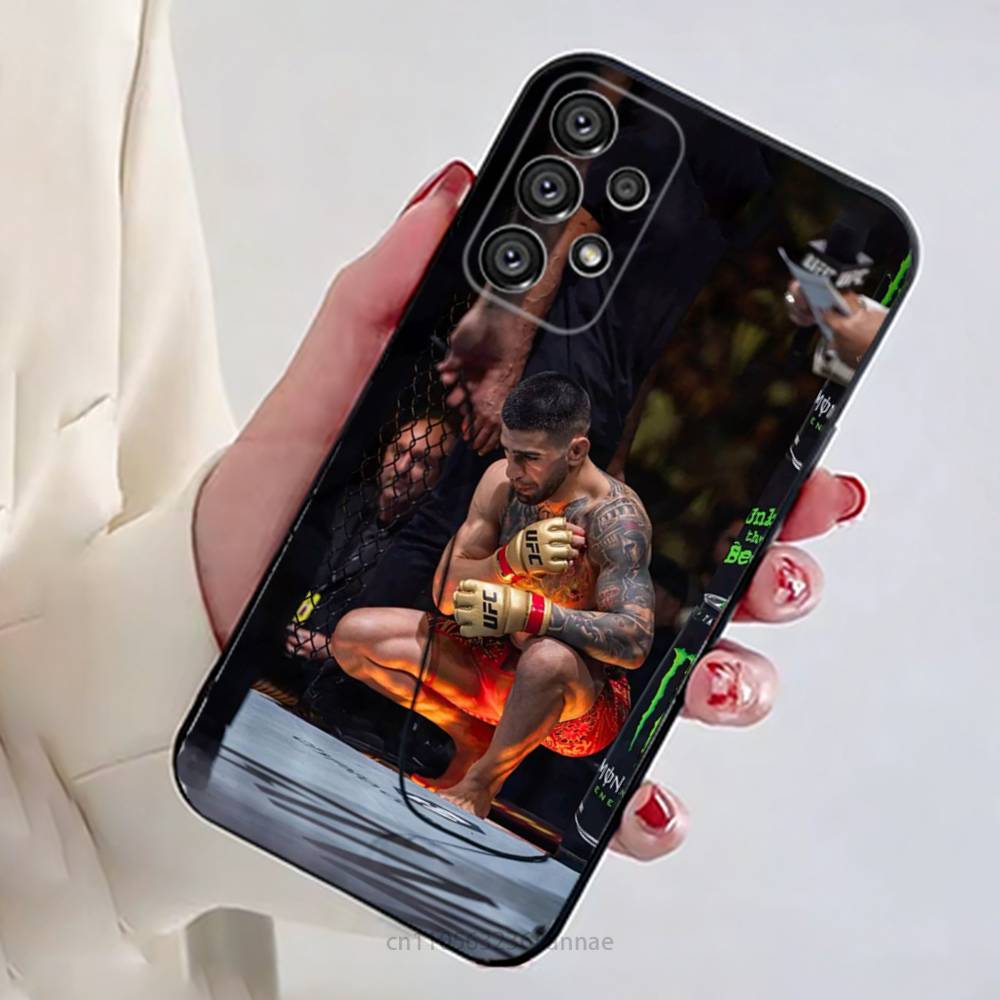 I-Ilia Champion T-Topuria Phone Case For Samsung Galaxy A13,21s,22,31,32,52,53,71,80,A91 Soft Black Shell